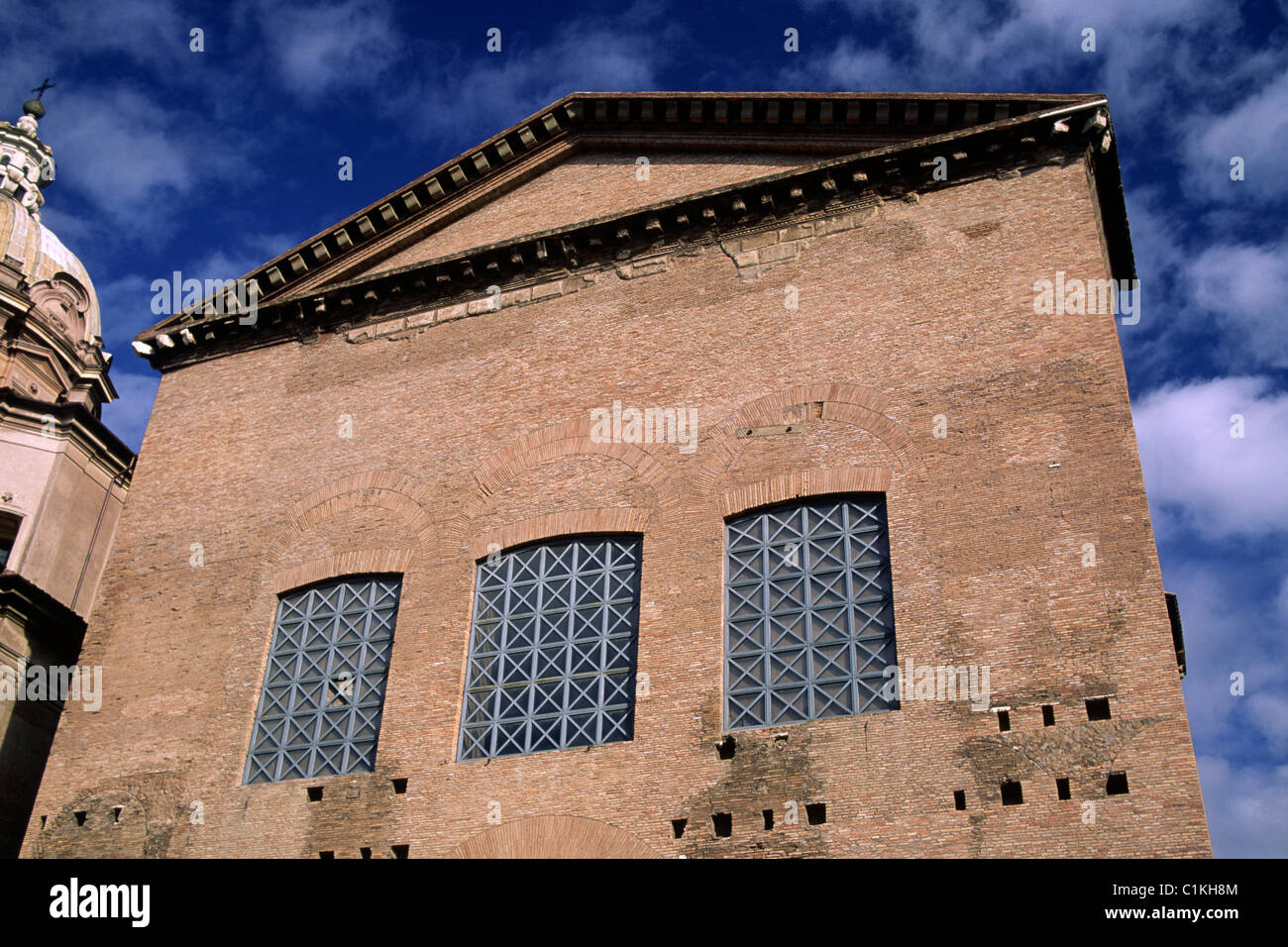 Italie, Rome, Forum romain, bâtiment de la Curie, ancien Sénat romain Banque D'Images