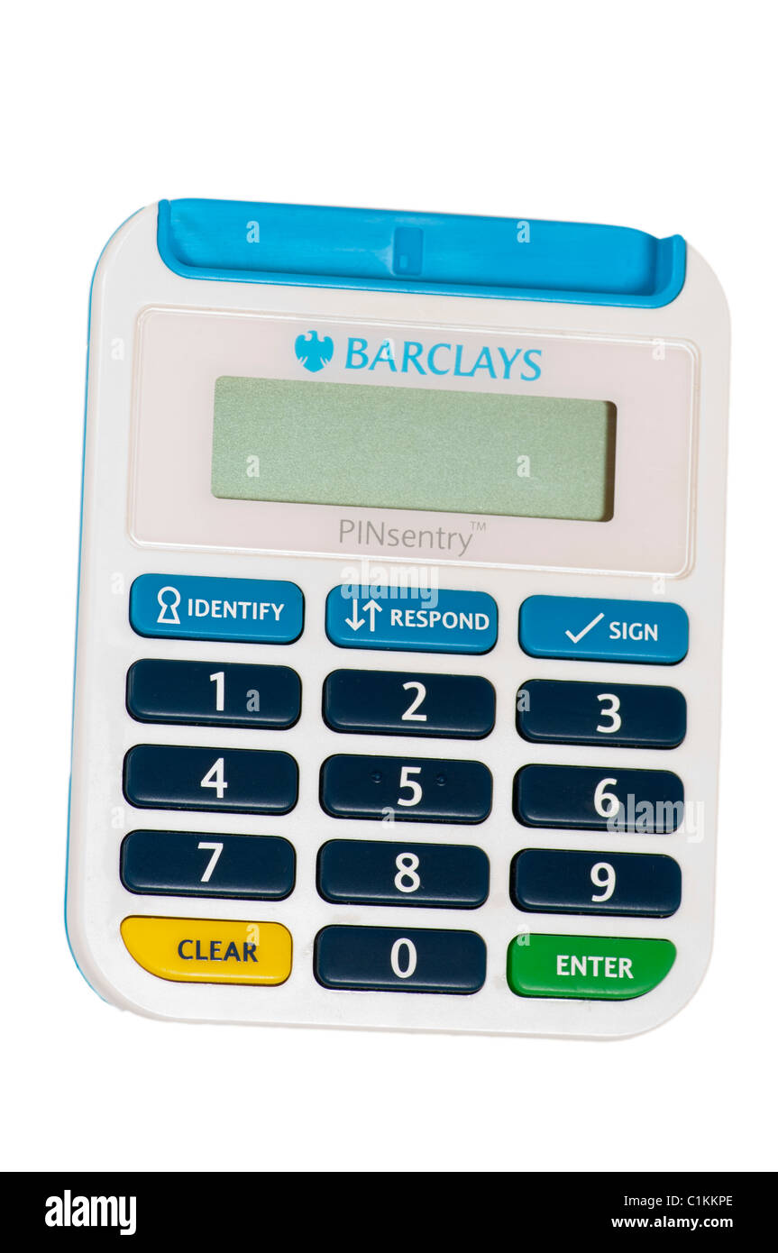 Barclays PIN Sentry PIN Sentry sécurité bancaire en ligne Lecteur De Carte Bancaire à Puce.