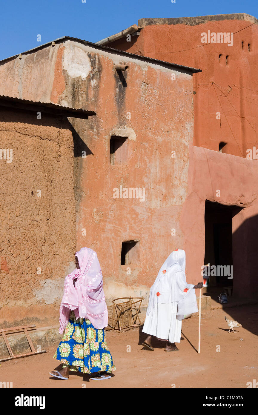 Keletigui Berthe palace, ancien général de l'armée royale, la ville de Sikasso, Mali, Afrique Banque D'Images