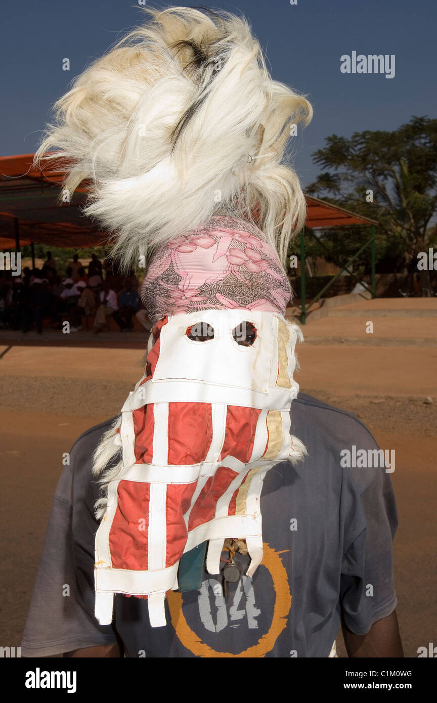 La ville de Sikasso, Mali, des festivités, des masques Bobo Banque D'Images