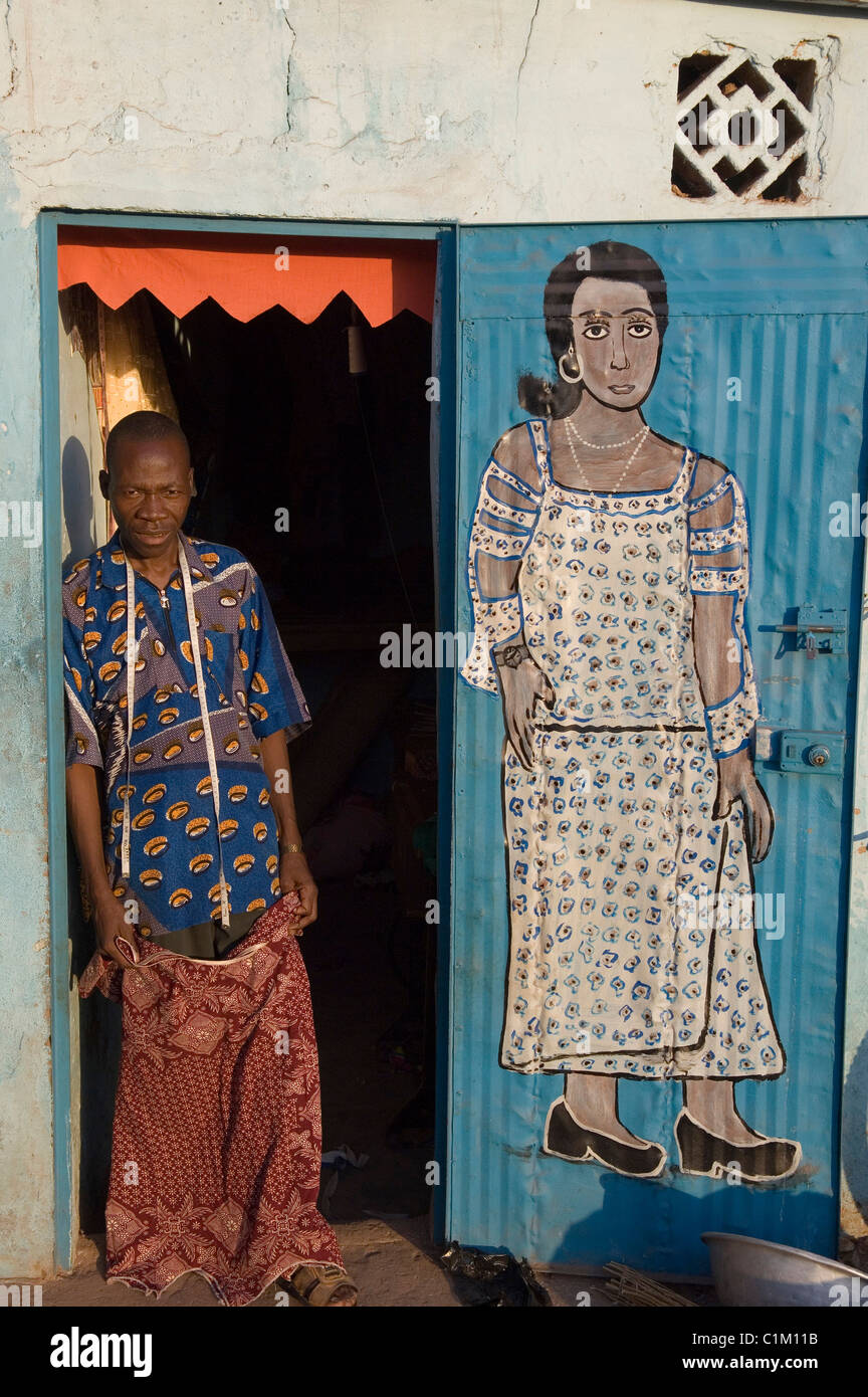 La ville de Sikasso, Mali, le marché, solutions sur mesure Banque D'Images
