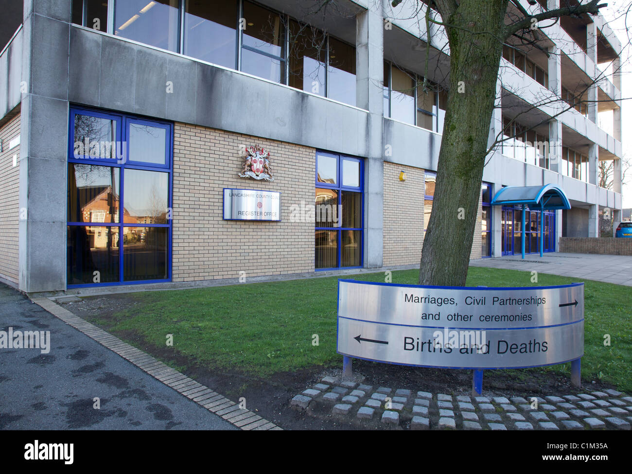 Bureau de registre Conseil du comté de Lancashire à Preston Banque D'Images