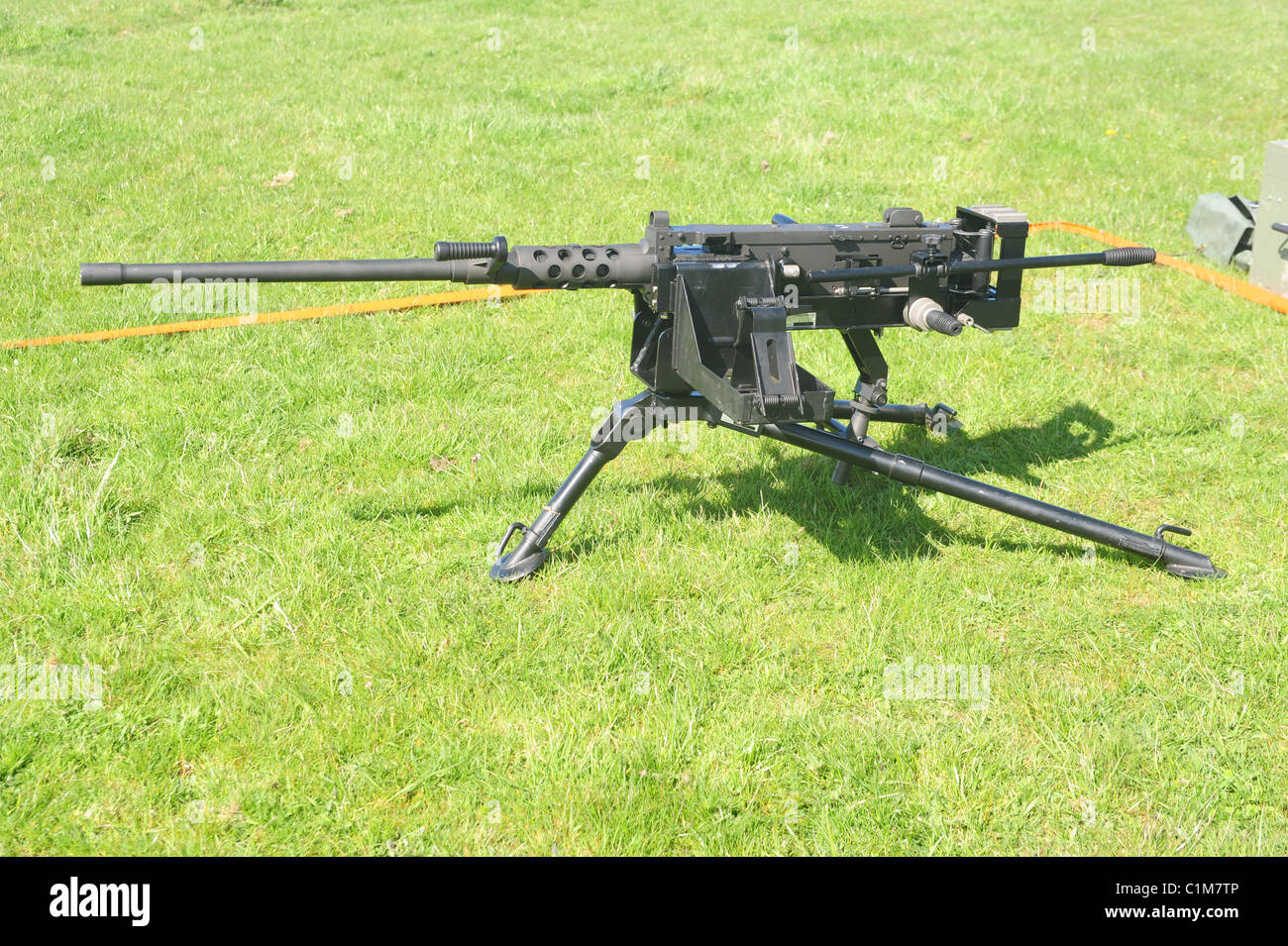 Le puissant L1A1 12,7 mm (.50) à l'arme lourde (HMG) est une version mise à jour de la Browning M2 "Cinquante-cal' - reconnu comme l'un Banque D'Images