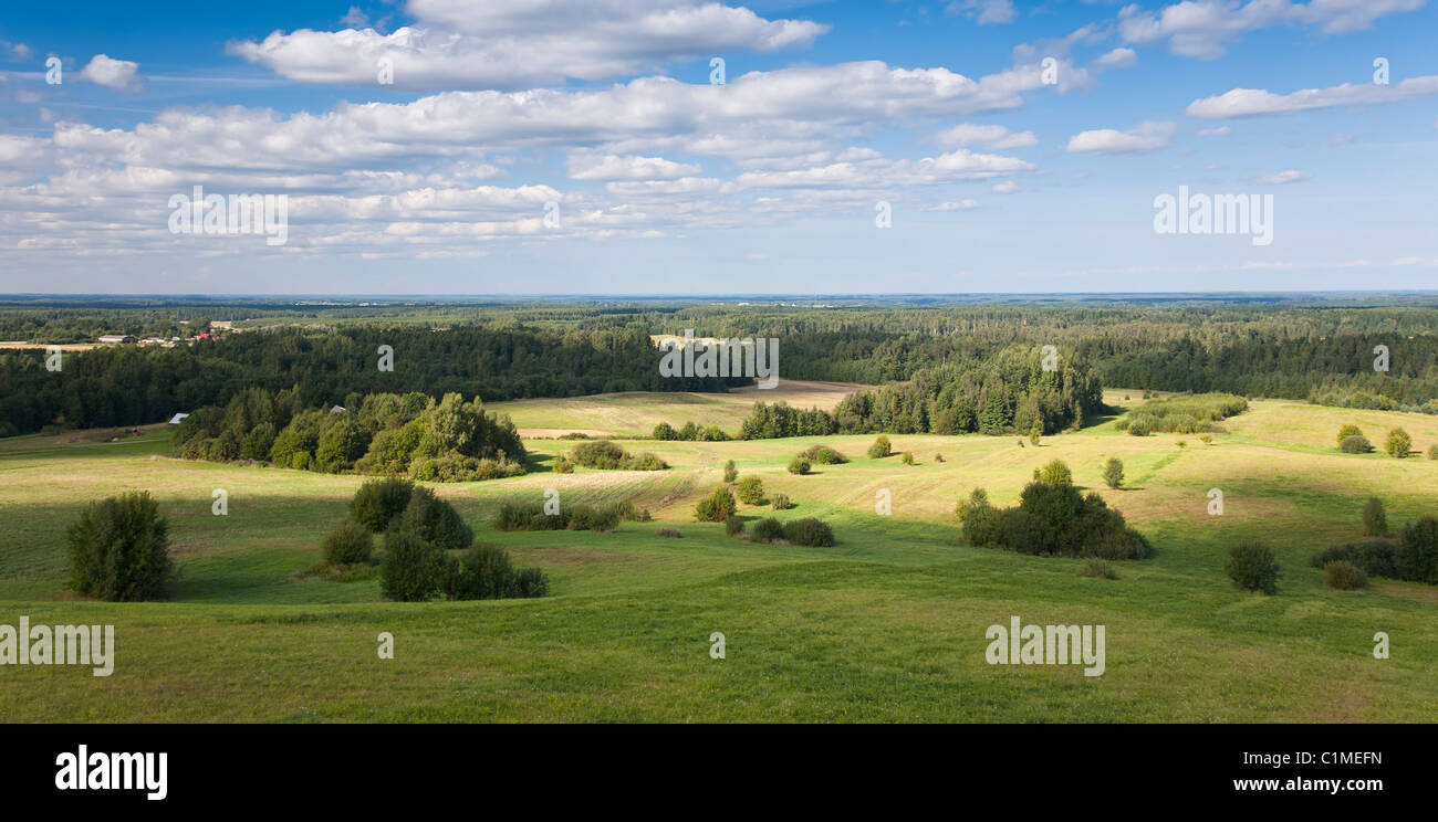 Vue aérienne du guet, Meremäe Setomaa, Tallinn, Estonie, Europe Comté Banque D'Images