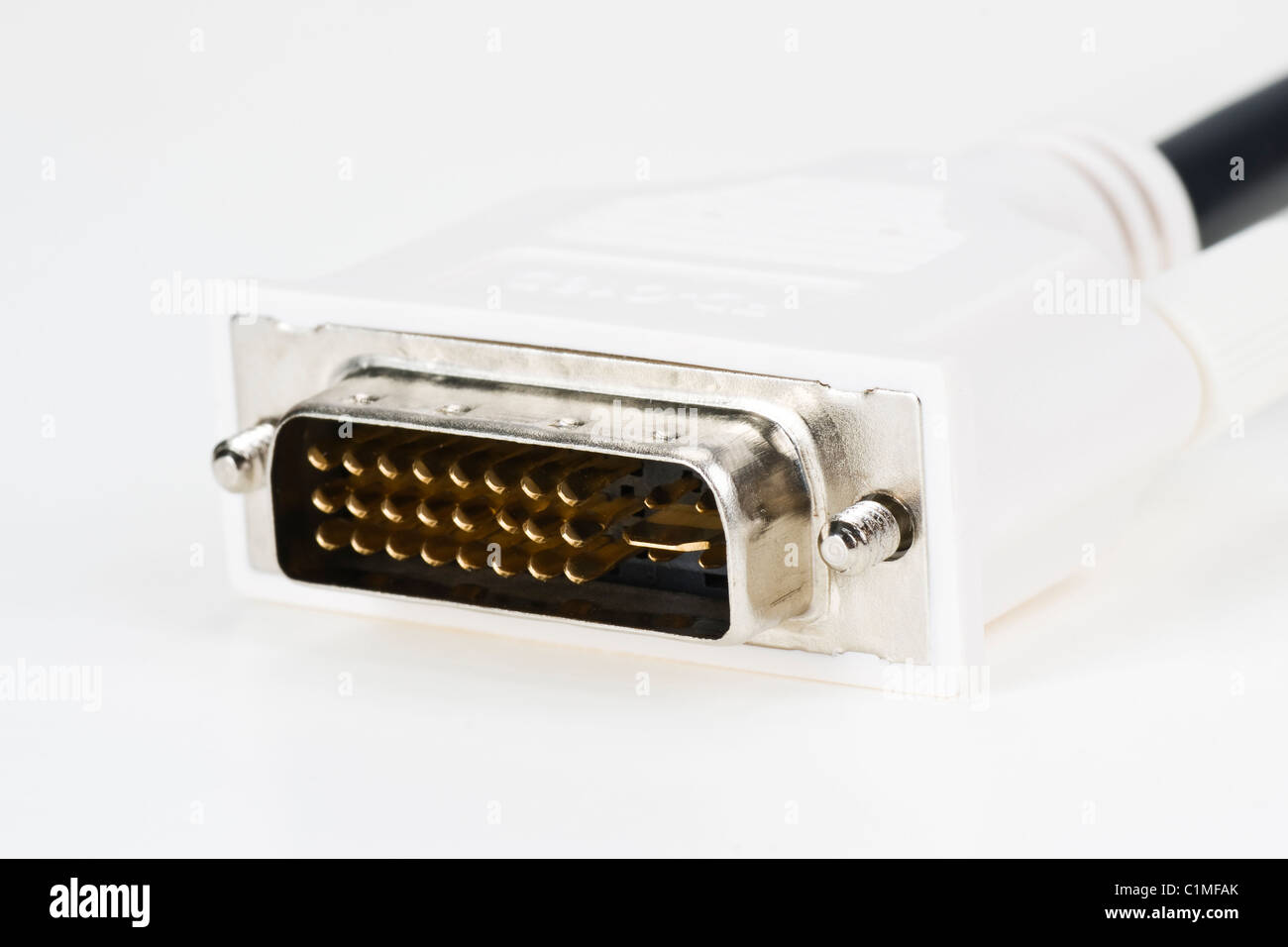 Câbles vidéo numérique o Câble avec fiche dans Banque D'Images