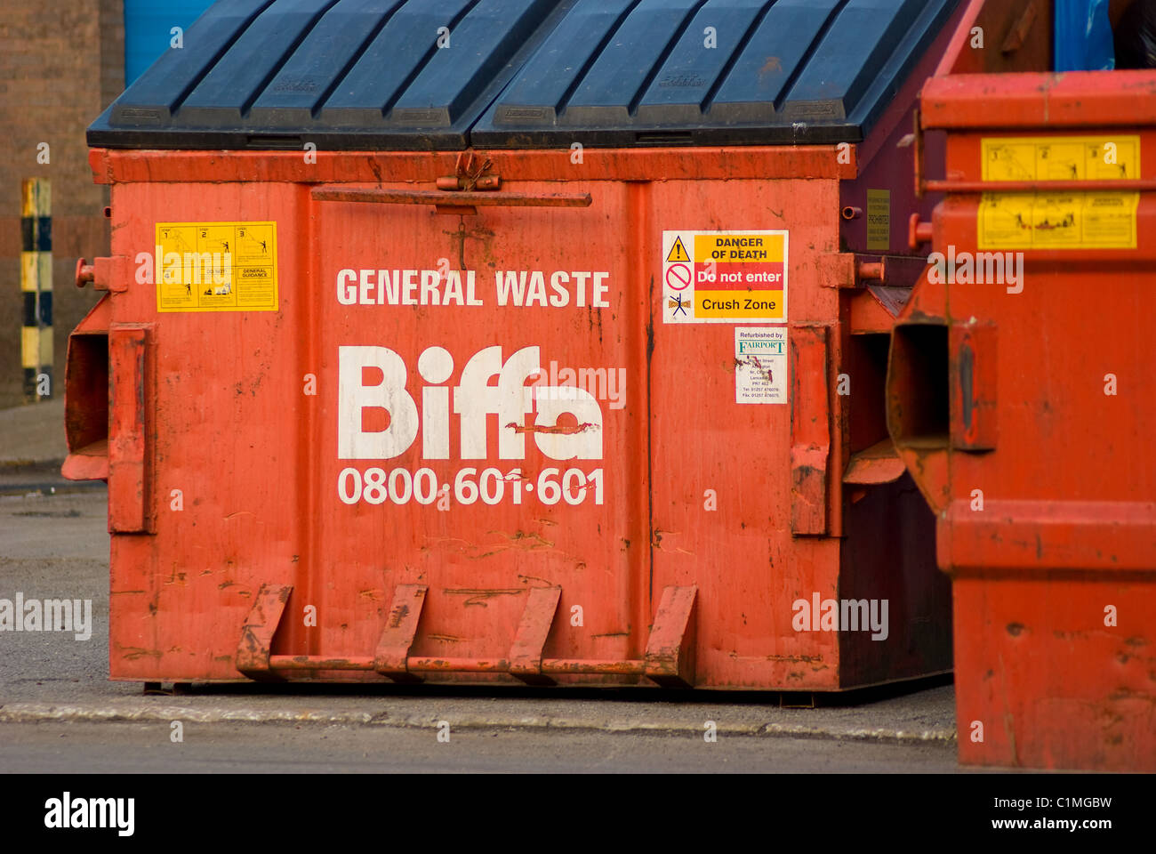 Biffa poubelles Banque D'Images