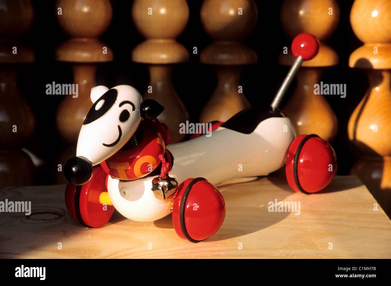 France, Jura, Moirans-en-Montagne, musée du jouet, un jouet en bois fabriqué  par Vilac Photo Stock - Alamy
