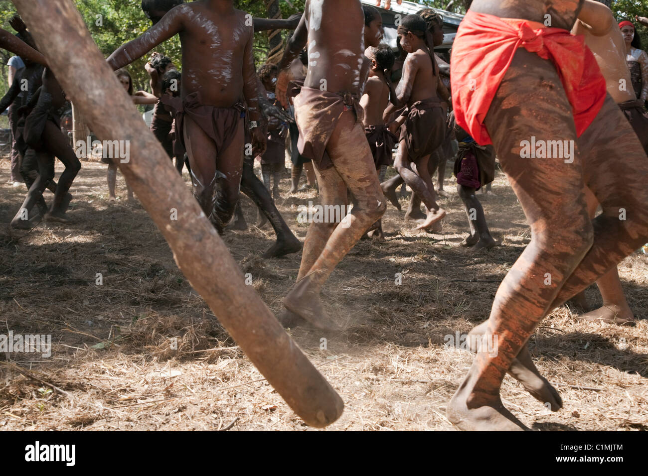 Danse autochtone. Laura Indigenous Dance Festival, Laura, Queensland, Australie Banque D'Images