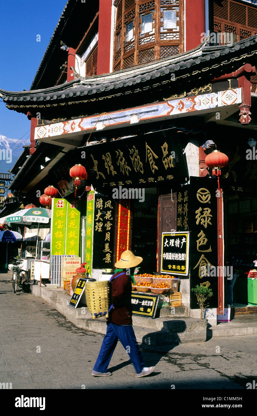 Chine, province du Yunnan, Dali, de la vieille ville Banque D'Images