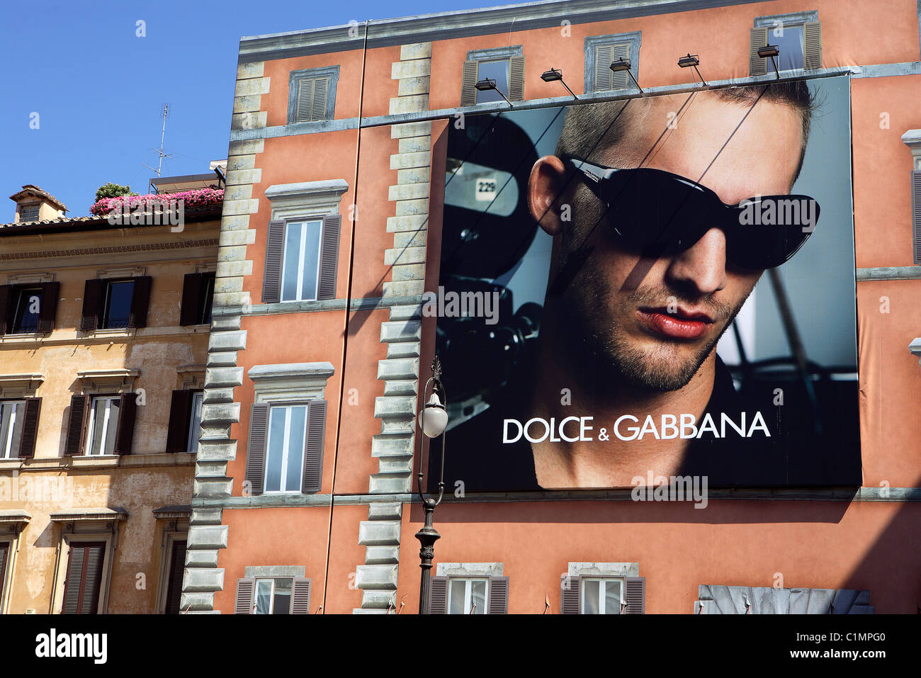 L'Italie, Lazio, Rome, Dolce et Gabbana publicité Banque D'Images