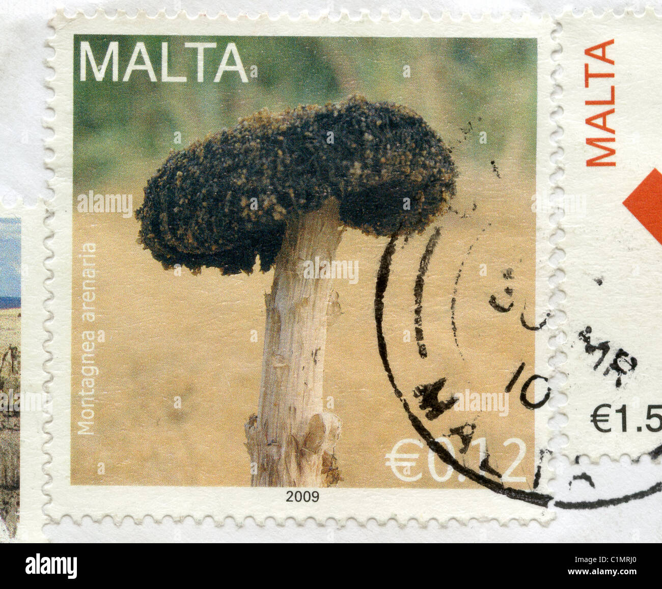 Timbre-poste de Malte Banque D'Images