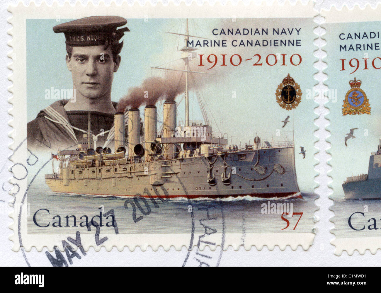 Des timbres du Canada Banque D'Images