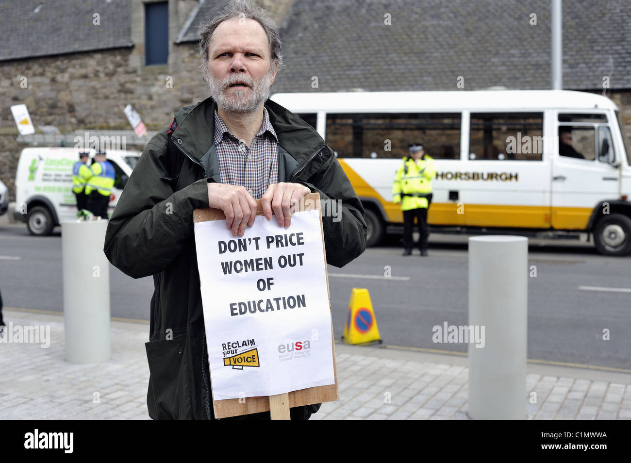 Protestation d’étudiant Banque D'Images