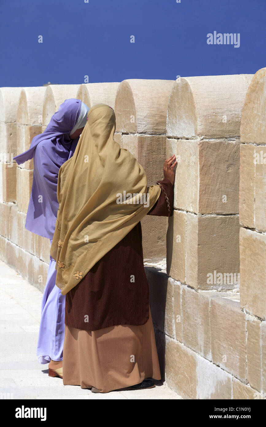 L'Égypte, la côte Méditerranéenne, Alexandrie, le fort de Qaytbay ( Qaït Bey) Banque D'Images