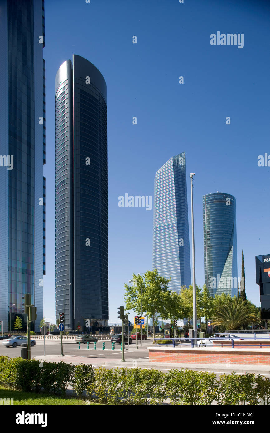 Madrid, Cuatro Torres Business Area (vormals Madrid Arena) Banque D'Images