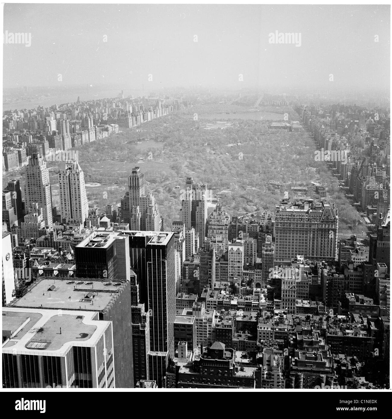 L'Amérique, New York, 1950. Ariel vue de l'immeuble de bureaux haut de