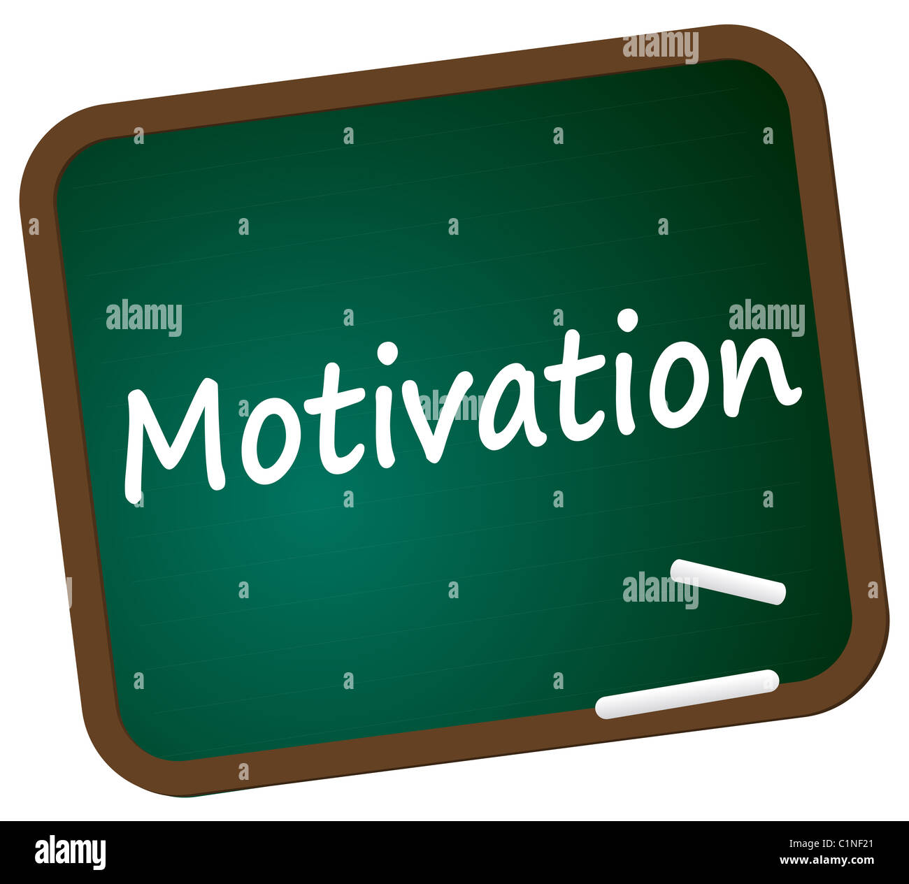 Tableau sur la motivation-slogan Banque D'Images