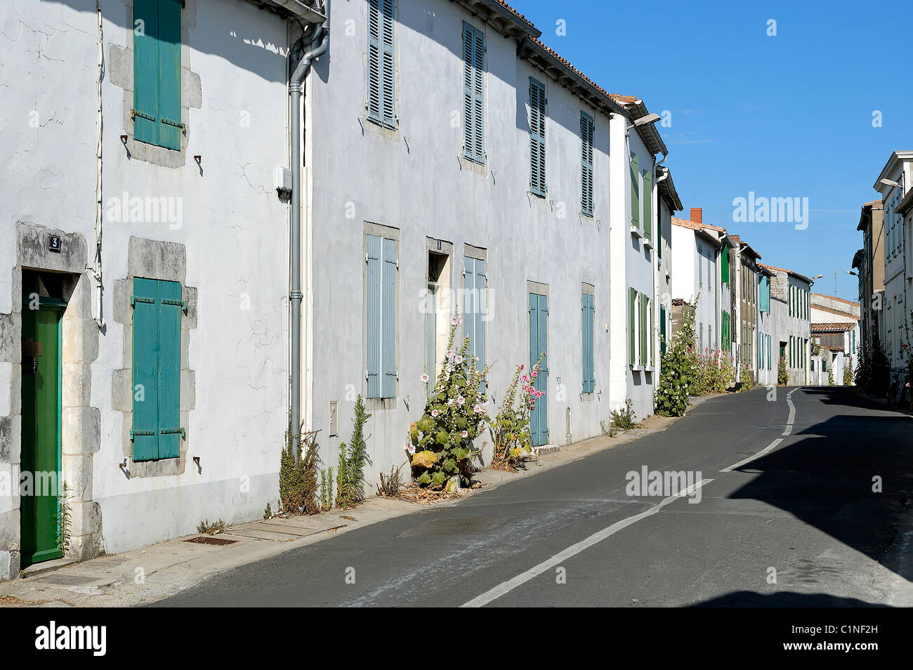 France, Charente Maritime, Ile de Re, la Noue Sainte Marie de ré village  Photo Stock - Alamy