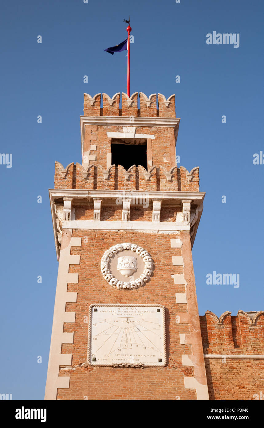 De près de l'entrée de l'arsenal, à l'Arsenale, Venise, Italie Banque D'Images