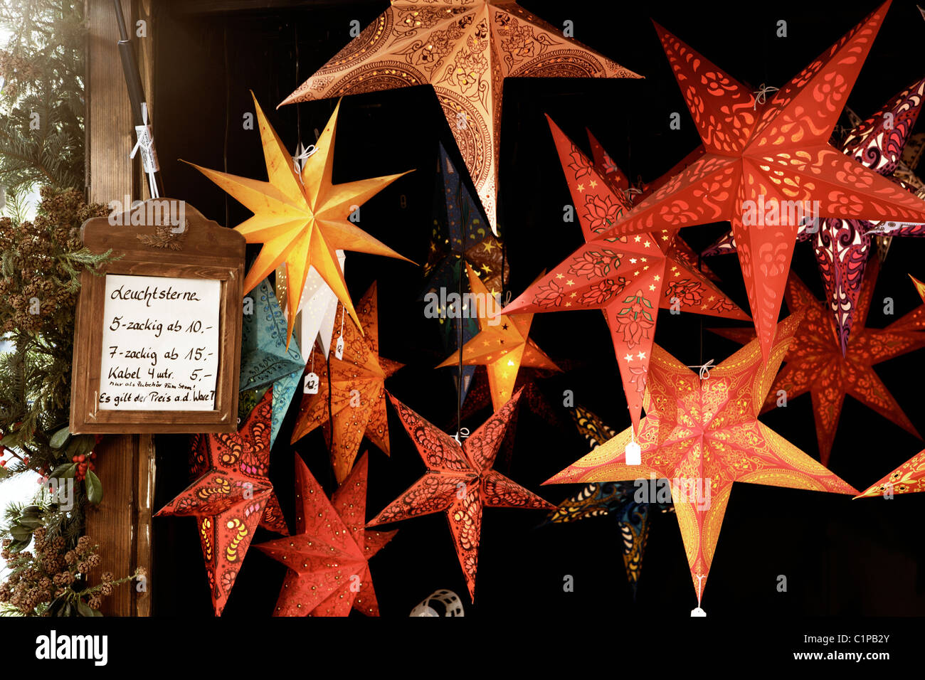 Star shape Christmas decoration Banque D'Images