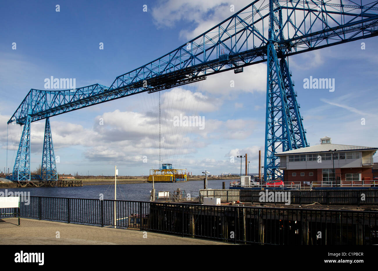 Transporter bridge, Middlesbrough, Teeside, Grande-Bretagne Banque D'Images