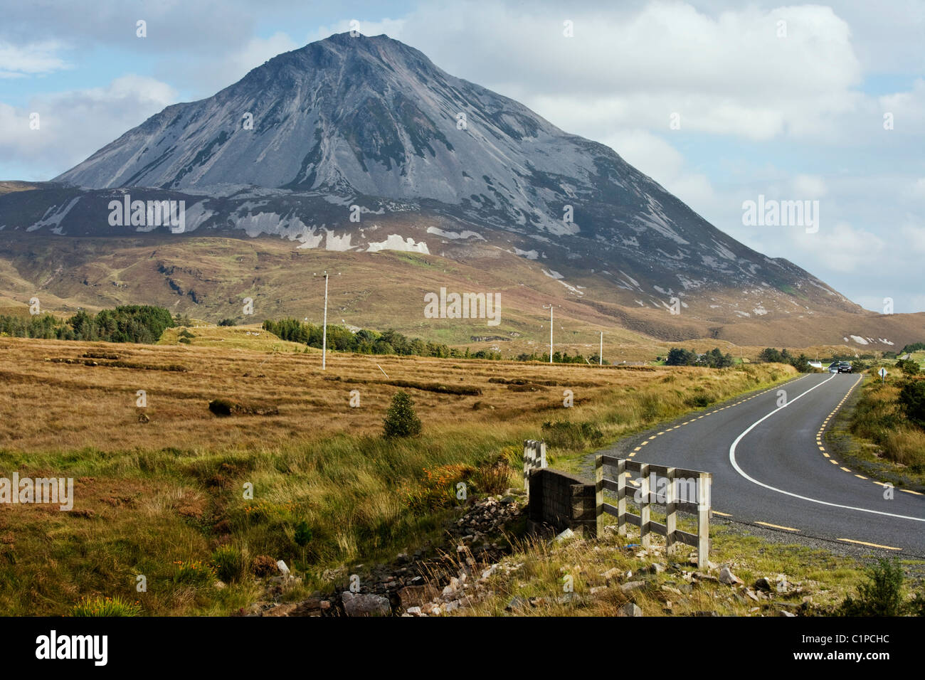 République d'Irlande, comté de Donegal, Gweedore, Errigal Mountain Banque D'Images