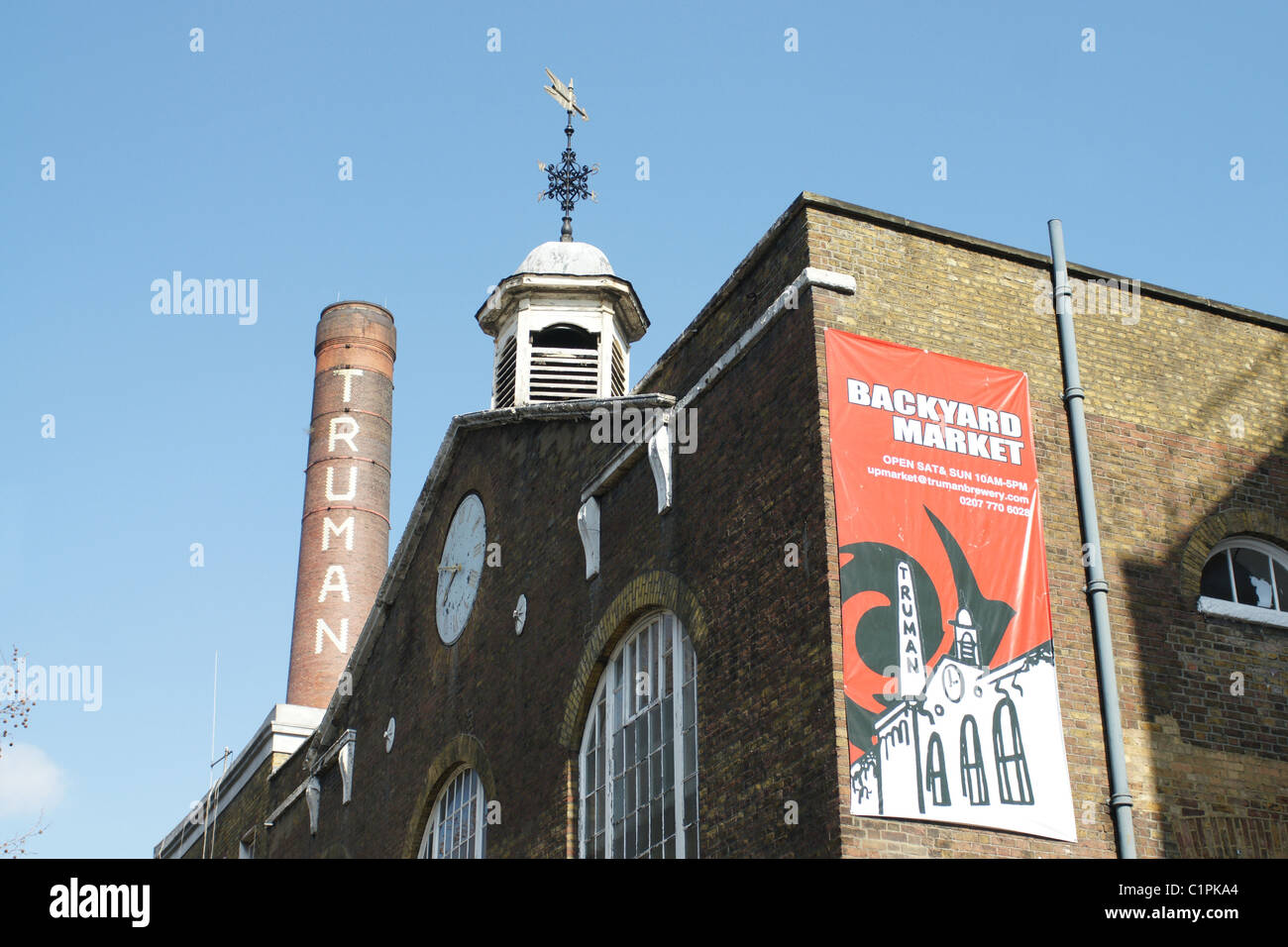 Old Truman Brewery Brick Lane, Londres E1 Banque D'Images