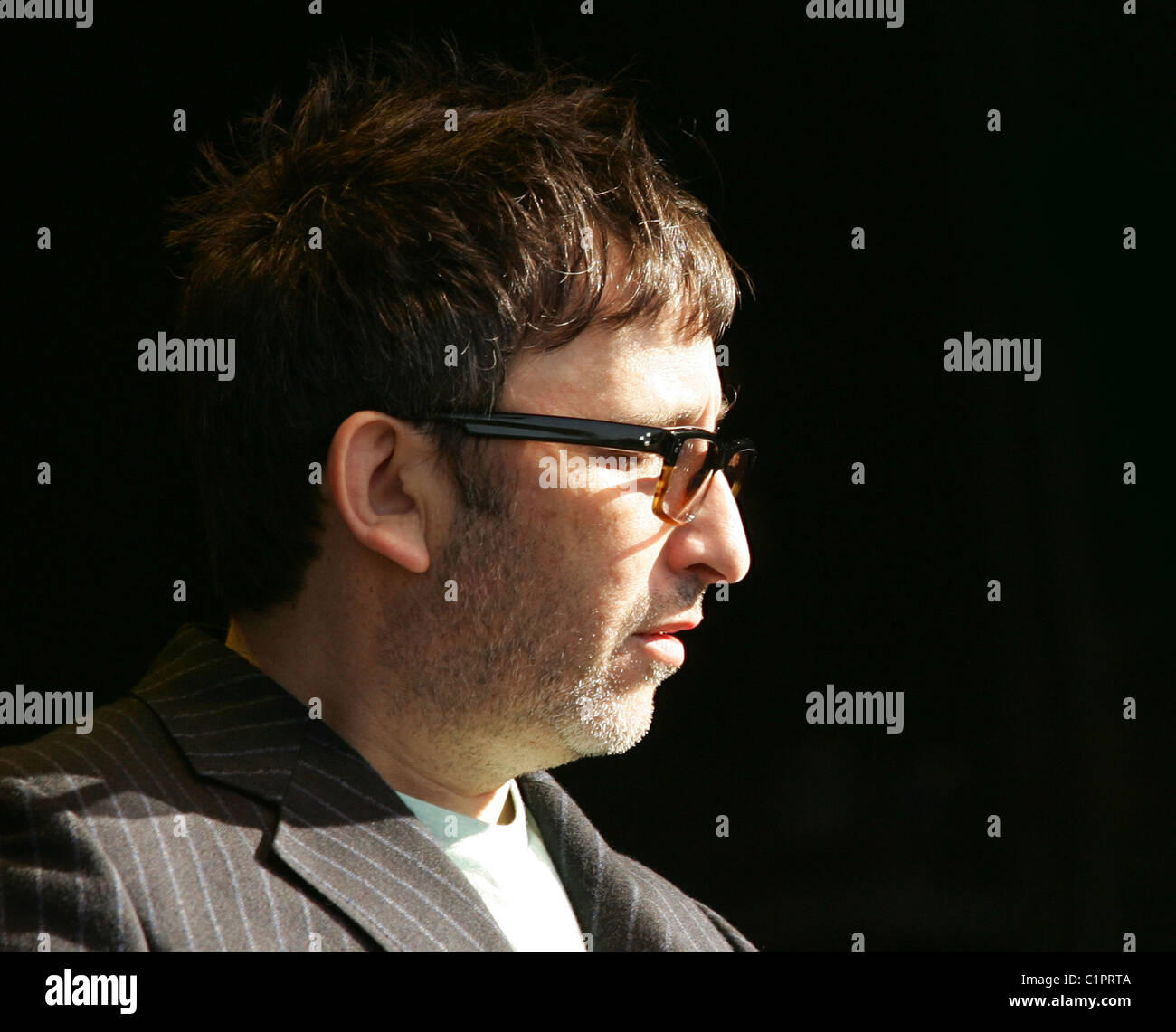 Ian Broudie des Lightning Seeds en live à l'Cornbury Music Festival 2009 - Jour 2 Oxfordshire, Angleterre - 12.07.09 Banque D'Images