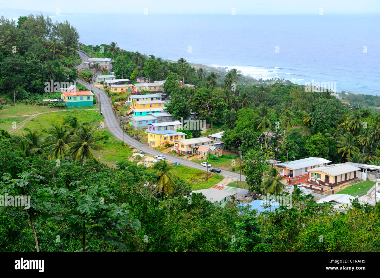Côte Est de la Barbade Bridgetown Bathsheba NCL croisière des Caraïbes Banque D'Images