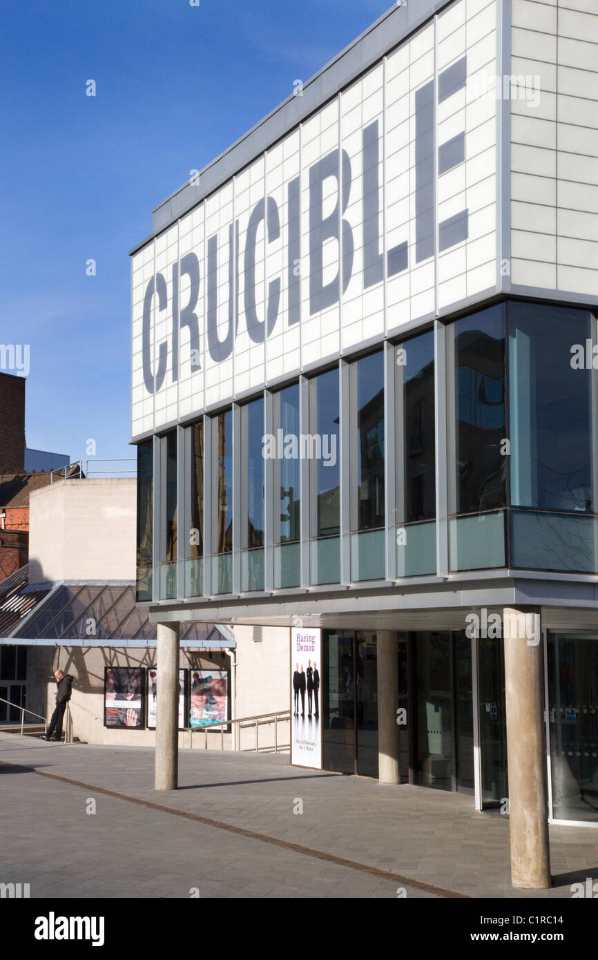 Le théâtre Crucible Sheffield South Yorkshire Angleterre Banque D'Images