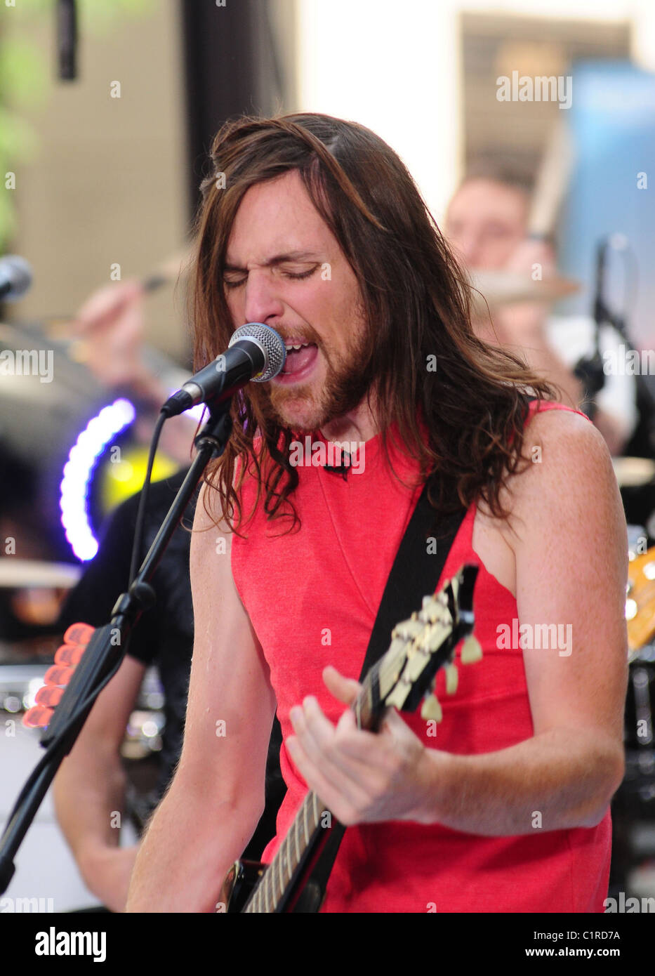 Mike Kennerty Sniper en concert au Rockefeller Center New York City, USA - 17.07.09 Banque D'Images