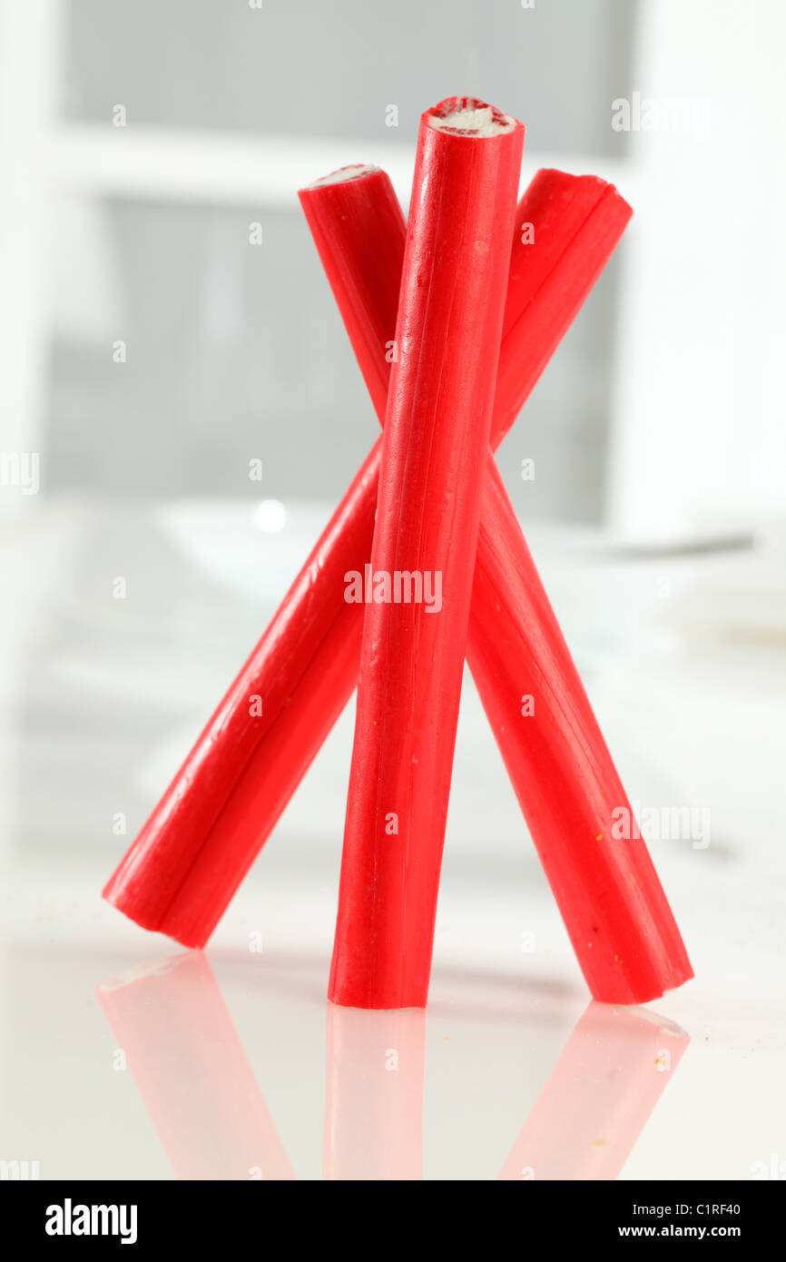 BRIGHTON ROCK CANDY STICKS Banque D'Images