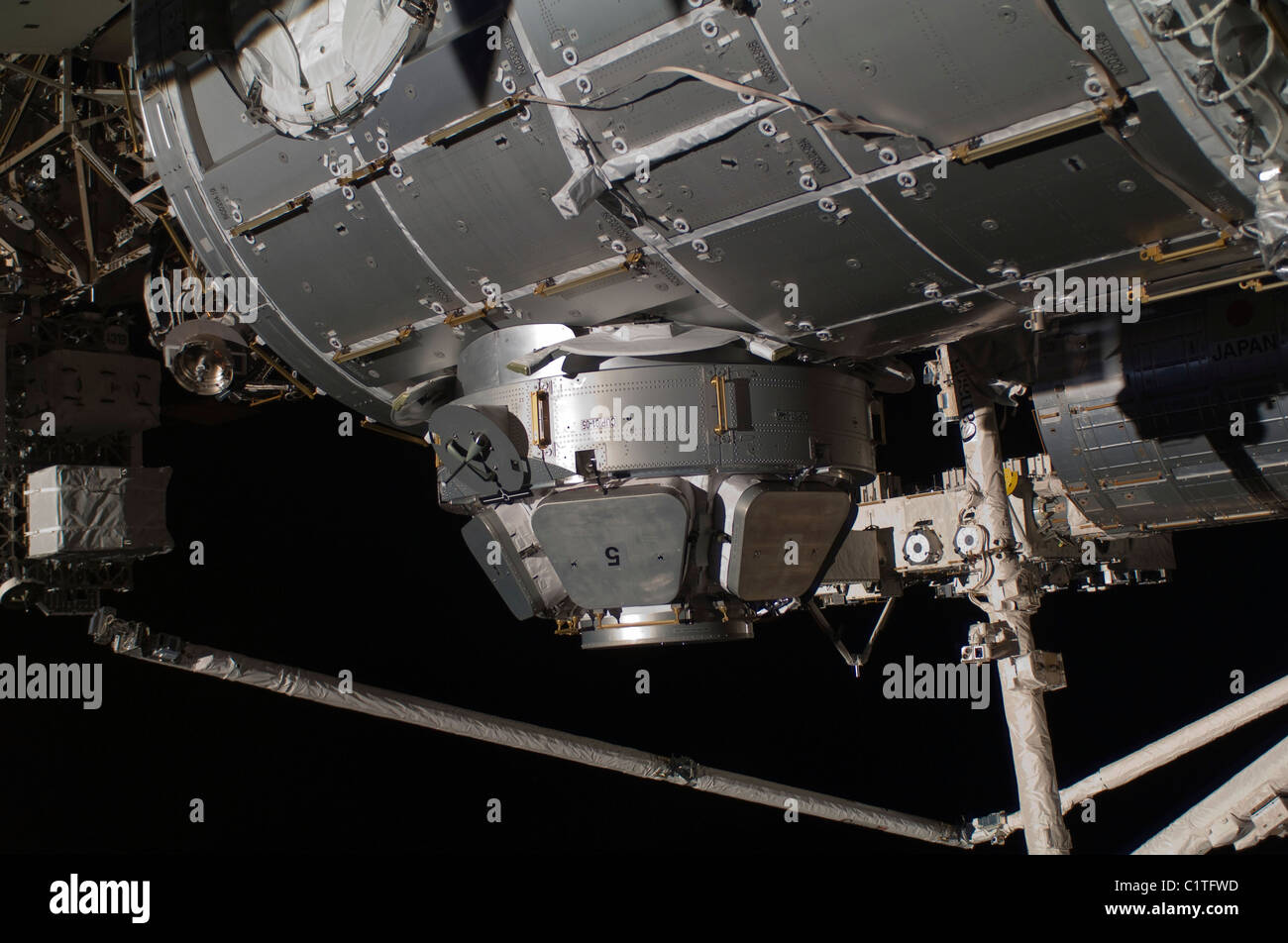 La Station spatiale internationale pour sa tranquillité et sa coupole de nœud. Banque D'Images