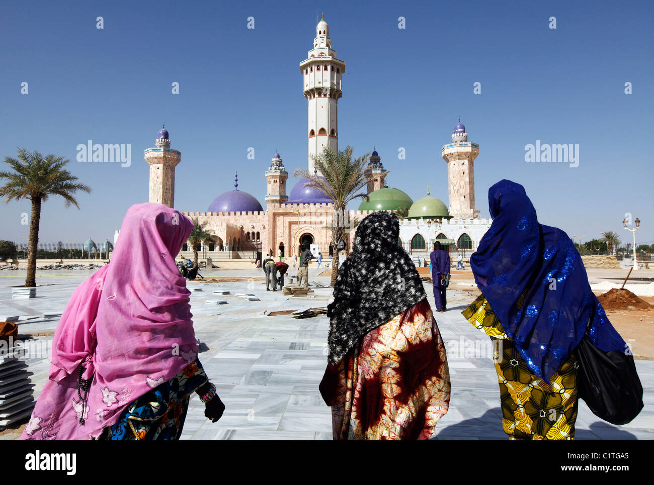 La Grande Mosquée, Touba, au Sénégal, en Afrique de l'Ouest Banque D'Images