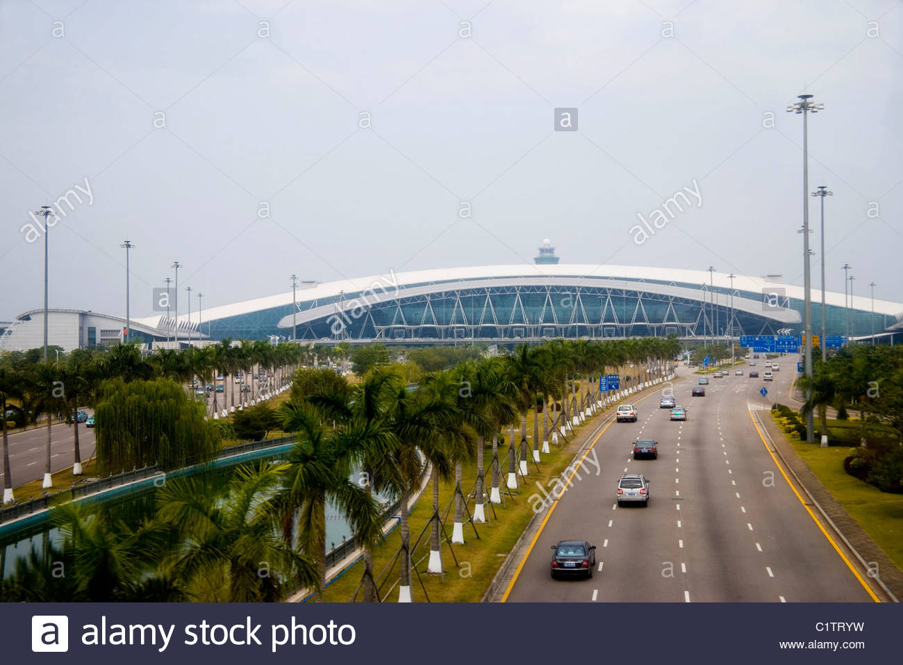 L'aéroport international Baiyun de Guangzhou, Guangdong, Chine Banque D'Images, Photo Stock L'aéroport international Baiyun de Guangzhou, Guangdong, Chine Banque D'Images, Photo Stock