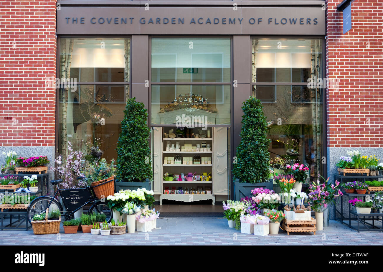 Le Covent Garden Academy of Flowers, un magasin de fleur et de l'enseignement scolaire l'organisation de la fleur, située dans le centre de Londres, UK Banque D'Images
