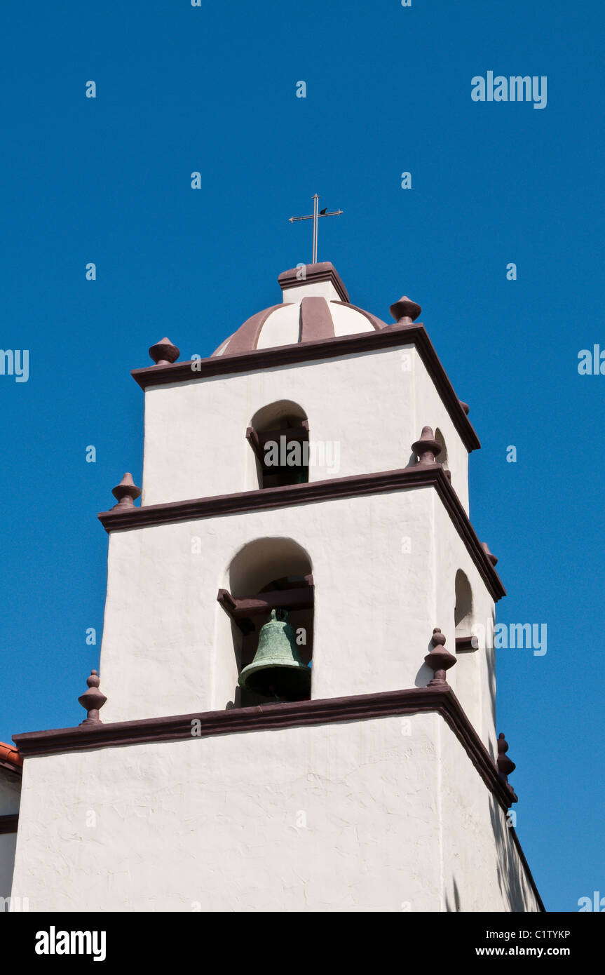 Ventura, Californie. La vieille Mission San Buenaventura. Banque D'Images