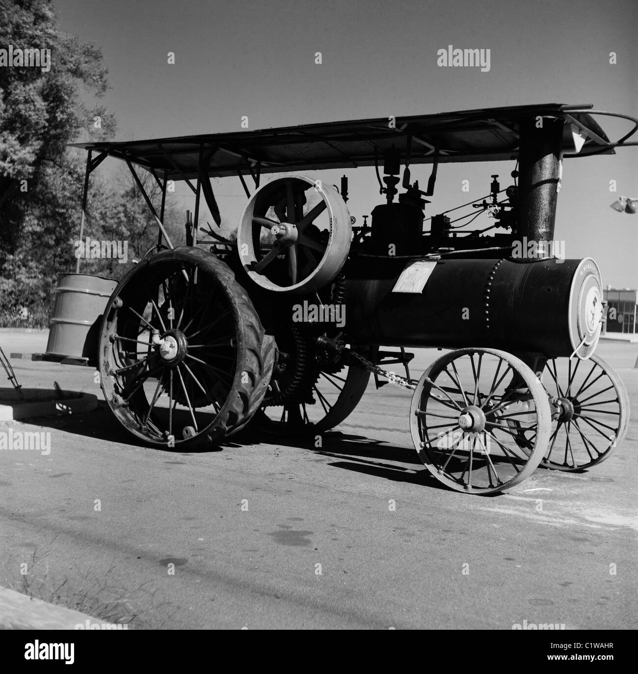 USA, l'État de New York, New York City, HP 12 tracteur à vapeur construit autour de 1910 par M Rumley Company Banque D'Images