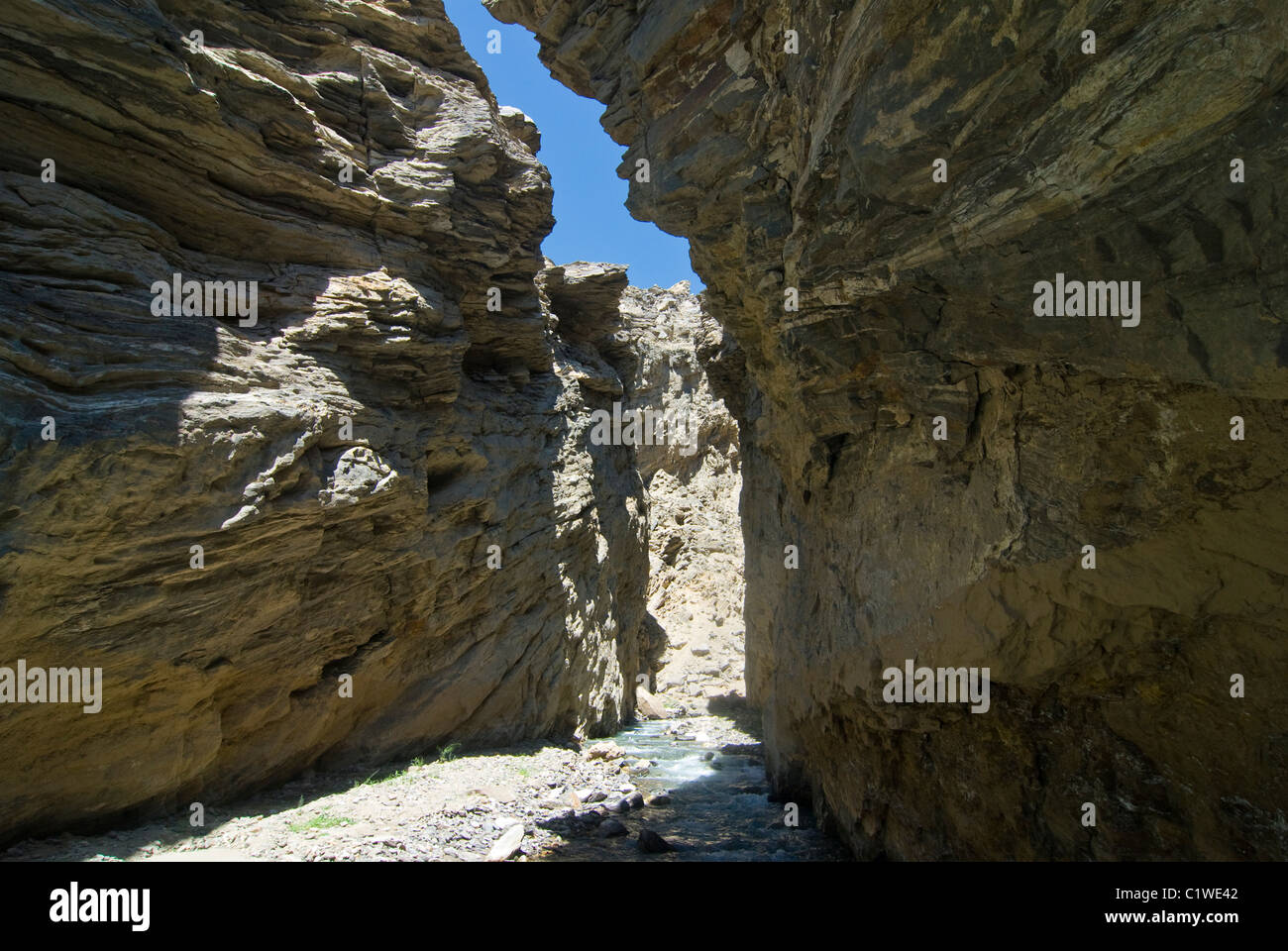 Corridor de Wakhan, Tadjikistan, près de Vrang, canyon Banque D'Images