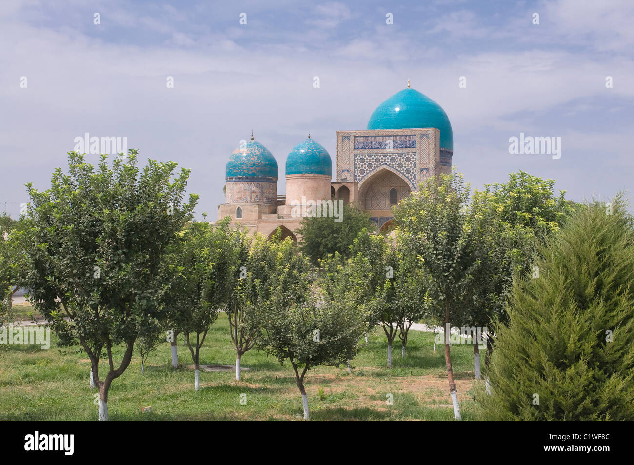 L'Ouzbékistan, Samarqand Province, Shakrisabz, Kok Gumbaz Mosque Banque D'Images