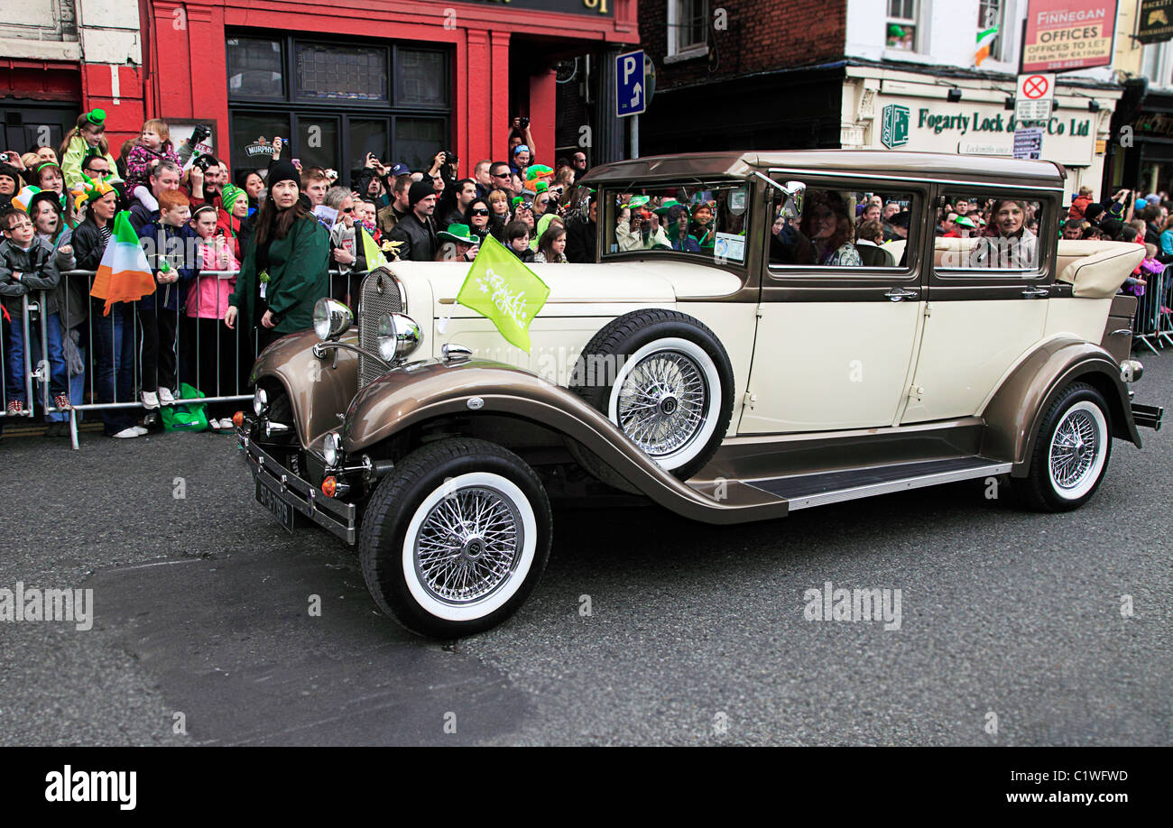 St.Patrick's Day Dublin, Grand maréchal Katie Taylor Banque D'Images