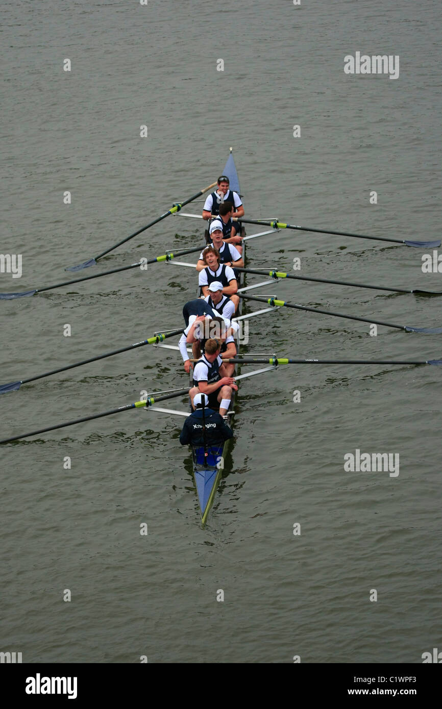 La victoire d'Oxford University Boat Race 2011 Banque D'Images