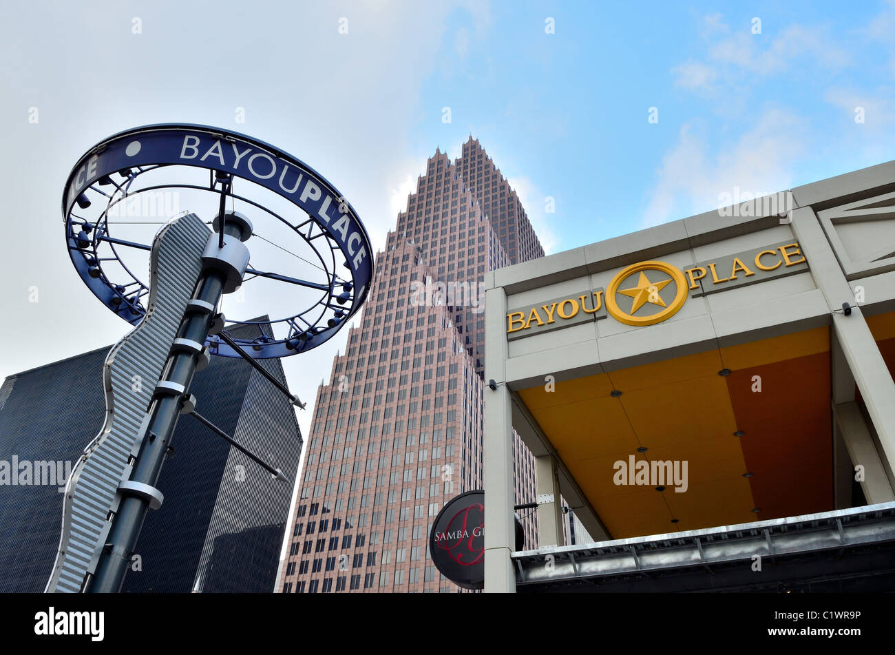 Bayou Place au centre-ville de Houston. Texas, USA. Banque D'Images