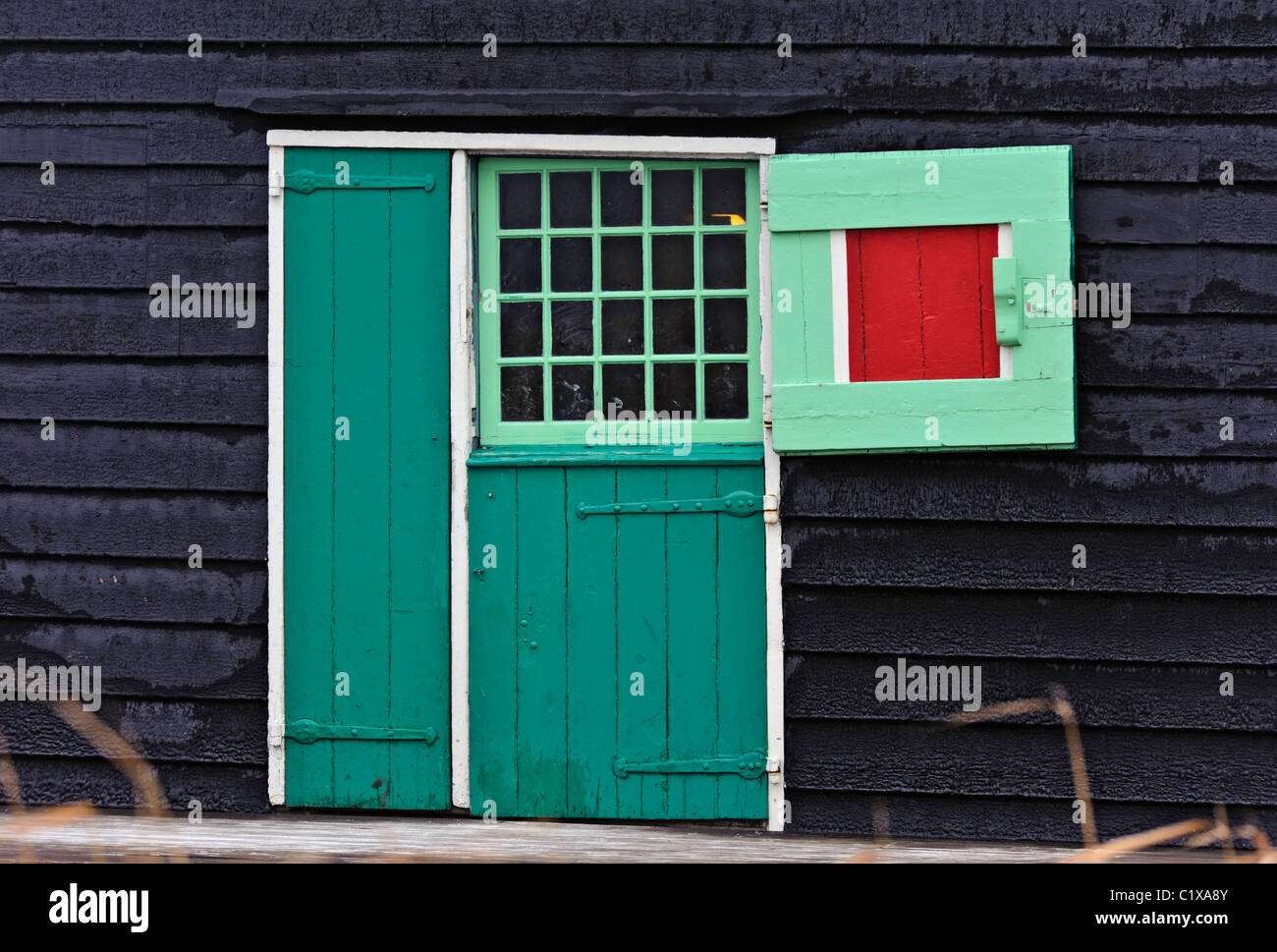 Porte de chambre néerlandais historique, Zaanse Schans, Zaanstad, Pays-Bas Banque D'Images Porte de chambre néerlandais historique, Zaanse Schans, Zaanstad, Pays-Bas Banque D'Images
