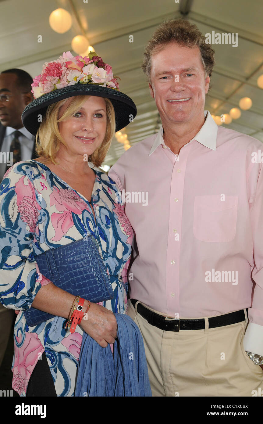 Kathy et Rick Hilton Hilton La Hampton Classic Horse Show 2009 tenue à Bridgehampton Showgrounds Bridgehampton, New York - Banque D'Images