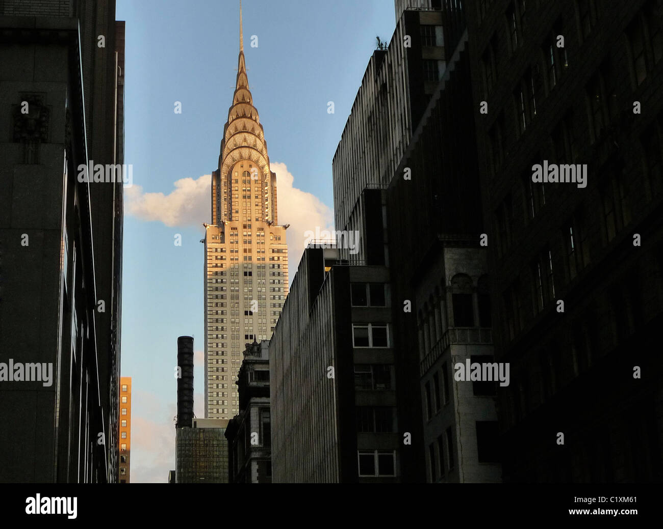 Les villes américaines, Chrysler Building, New York City USA. Banque D'Images