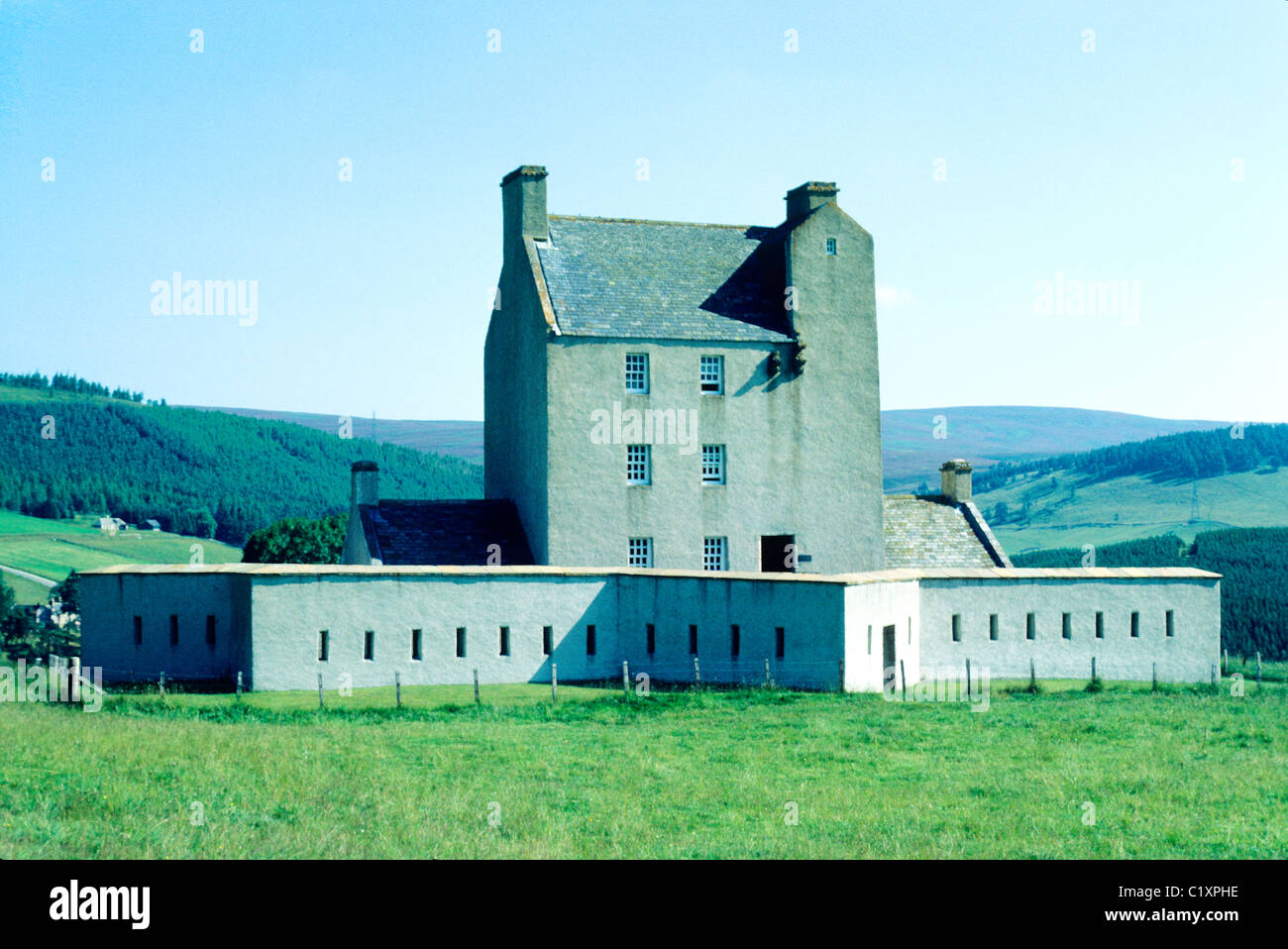 Corgarff Castle, Scotland, en forme d'étoile les casernes des châteaux écossais du 18ème siècle de la région de Grampian UK Banque D'Images