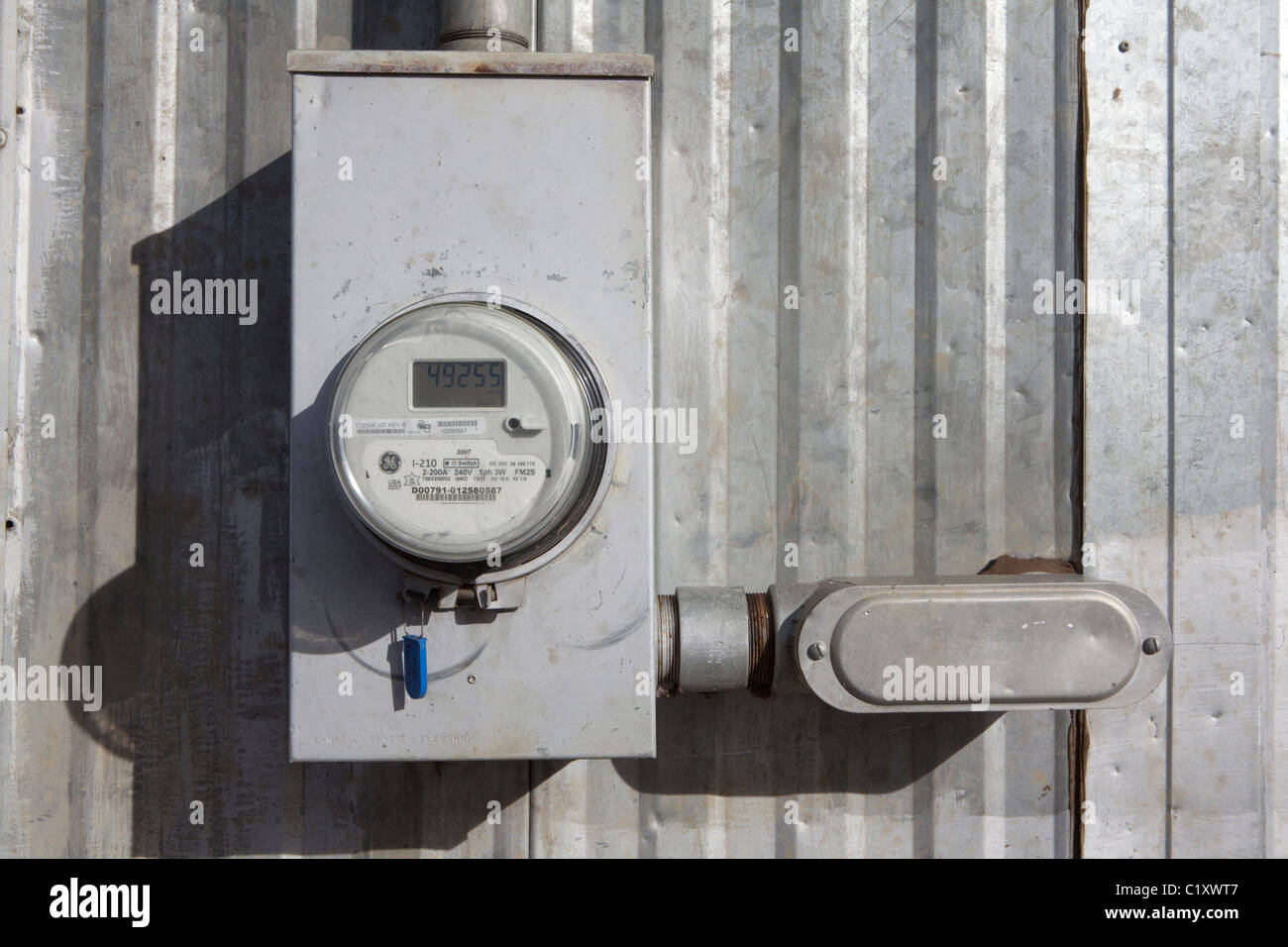 Compteur d'eau à la FIRST NATIONS LOUBACON AVEC RÉSERVATION GRATUITE DE LA RIVIÈRE DE LA PAIX Banque D'Images