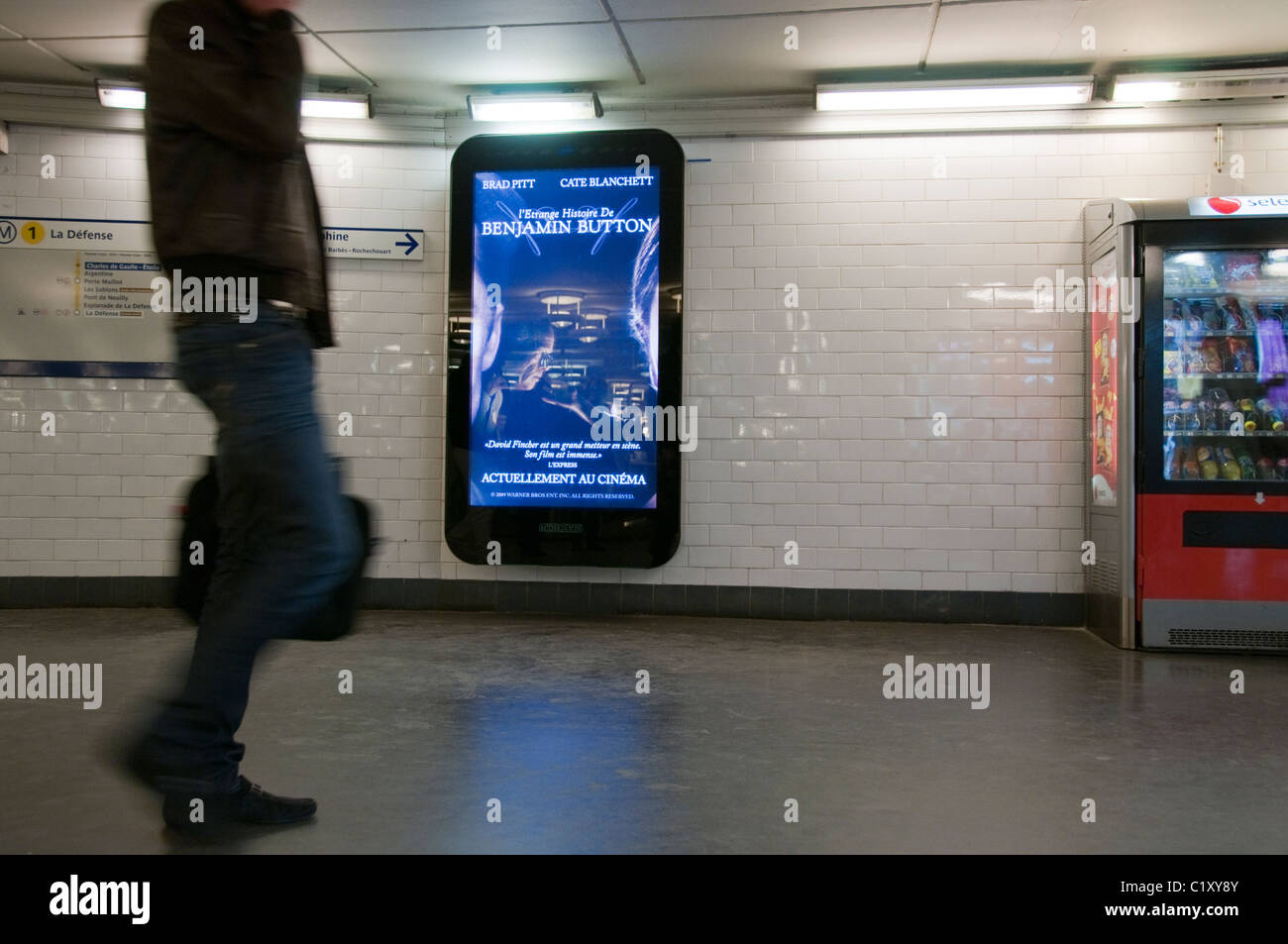 Paris, France, couloir intérieur, système de transports en commun