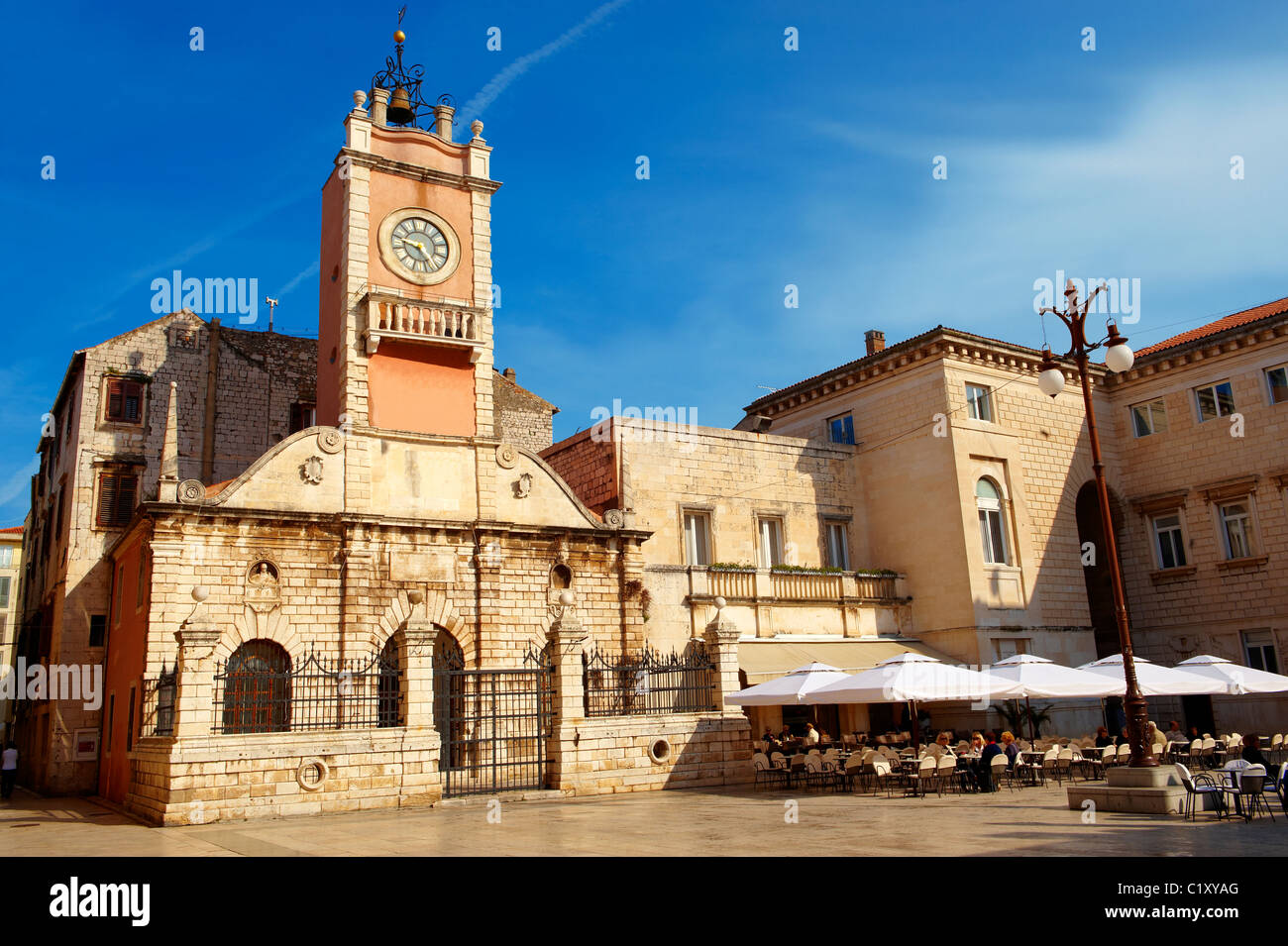 Tour de garde de la fin de la renaissance de Zadar - 1562. La place des peuples, Croatie Banque D'Images